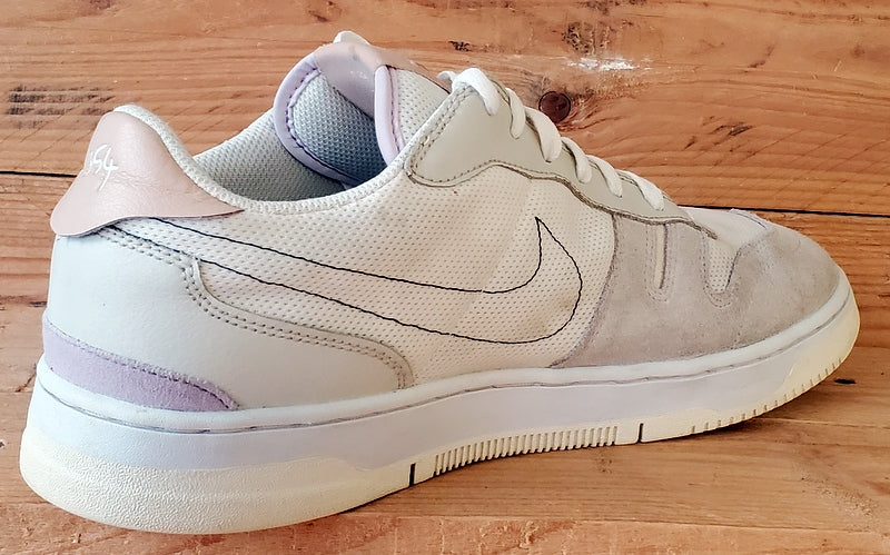 Nike Squash-Type Low Textile/Suede Trainers UK9/US10/EU44 CJ1640-102 Sail/White