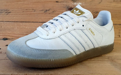 Adidas Originals Samba Low Leather/Suede Trainers UK5/US6.5/E38 BZ0619 White/Gum