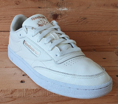 Reebok Club C 85 Low Leather Trainers UK6/US8.5/EU39 FX3030 Chalk/Bronze