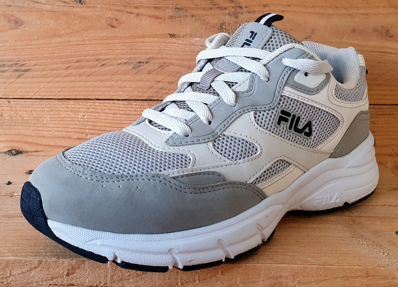 Fila Heroics Low Textile/Suede Trainers UK6/US8/EU40 820 1308 Grey/White