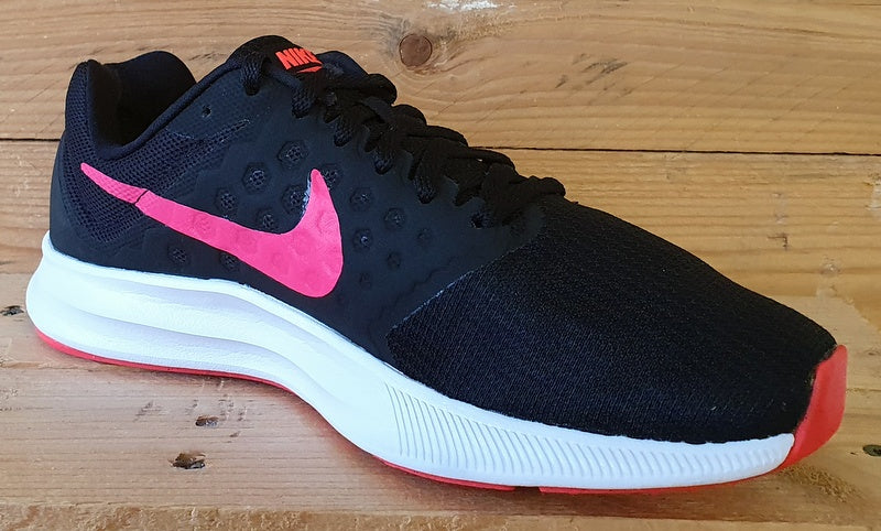 Nike Downshifter Low Textile Trainers UK5/US7.5/EU38.5 852466-008 Black/Pink