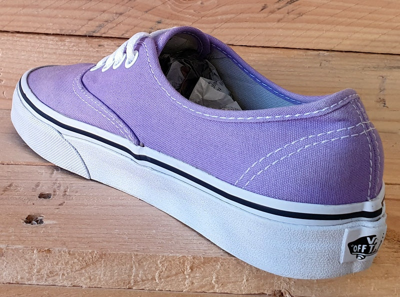 Vans Off The Wall Low Canvas Trainers UK3/US5.5/EU35 TB4R Purple/White
