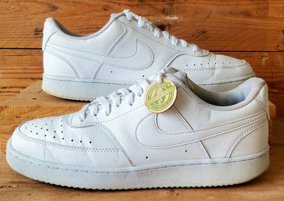Nike Court Vision Next Nature Low Leather Trainers UK9.5/US10.5/EU44.5 White