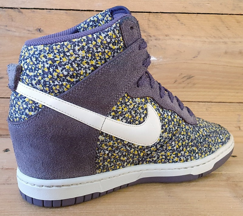 Nike X Libery Of London Dunk Hi Wedge Trainers UK5/US7.5/E38.5 540859-500 Purple