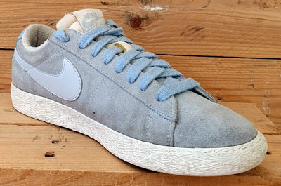 Nike Blazer Low Suede Trainers 517371-402 Light Sky Blue/White UK7/US9.5/EU41