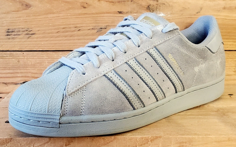 Adidas Superstar Low Suede Trainers UK9/US9.5/EU43 FY2321 Triple Grey