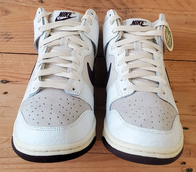 Nike Dunk Mid Suede/Leather Trainers UK4.5/US7/EU38 FB8482-100 Light Orewood