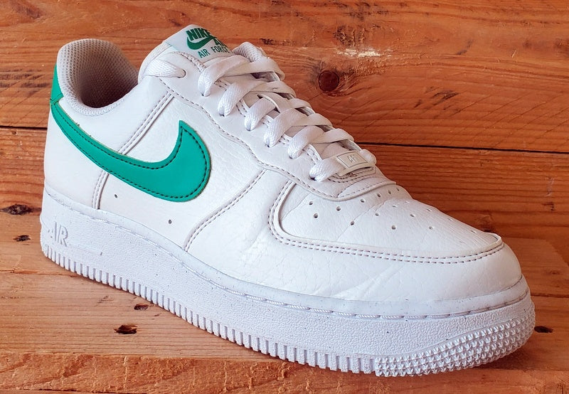 Nike Air Force 1 Low Leather Trainers UK5.5/US8/EU39 DV3808-108 White/Green