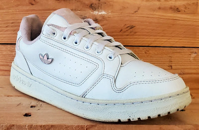 Adidas NY 90 Low Leather Trainers UK6.5/US8/EU40 GX4461 White/Pink