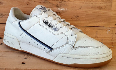 Adidas Continental 80 Low Leather Trainers UK11/US11.5/E46 EG3877 Cream/Gum Sole