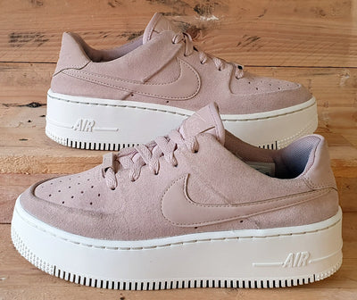 Nike Air Force 1 Sage Suede Trainers UK4/US6.5/EU37.5 AR5339-201 Particle Beige
