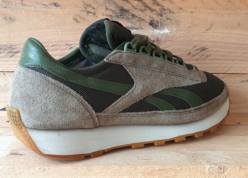 Reebok Classic Low Textile/Suede Trainers UK7/US8/EU40.5 AR1471 Green/Brown