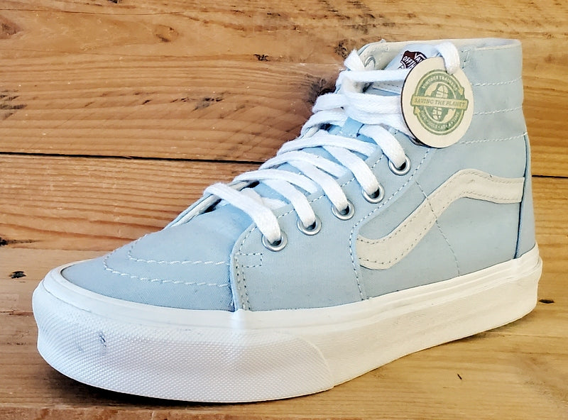 Vans Off The Wall Mid Canvas Trainers UK4/US6.5/EU36.5 721356 Light Blue/White
