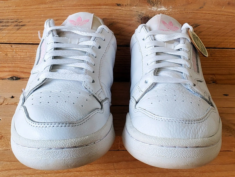 Adidas Continental 80 Low Leather Trainers UK7.5/US9/EU41 G27722 White/Pink