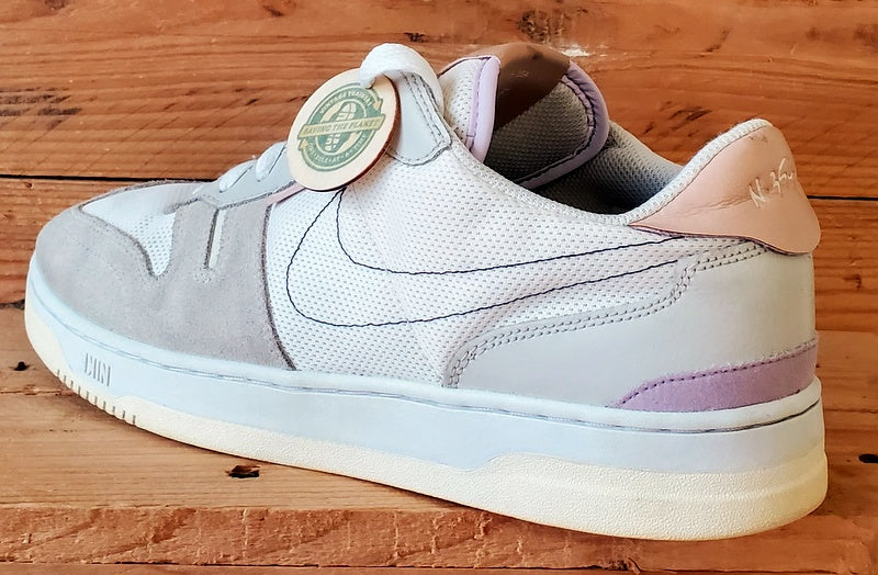 Nike Squash-Type Low Textile/Suede Trainers UK9/US10/EU44 CJ1640-102 Sail/White