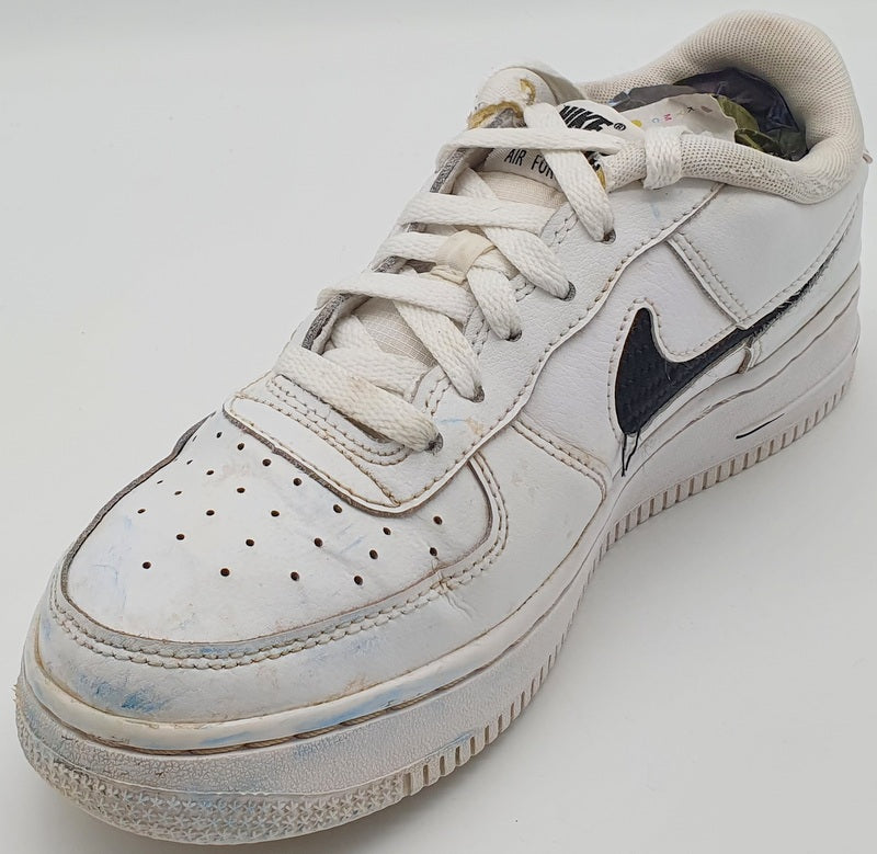 Nike Air Force 1 07 Low Leather Trainers DB2616-100 White/Black UK5/US5.5Y/EU38