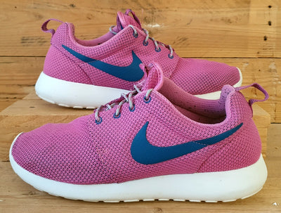 Nike Roshe Run Low Textile Trainers UK9/US11.5/EU44 511882-502 Red Violet