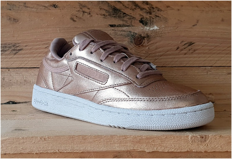 Reebok Club C 'Melted Metal' Low Leather Trainers UK3.5/US6/E36 BS7899 Rose Gold