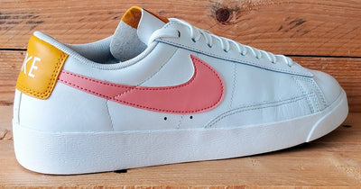 Nike Blazer Low Leather Trainers UK7.5/US10/EU42 AV9370-112 White/Pink Quartz