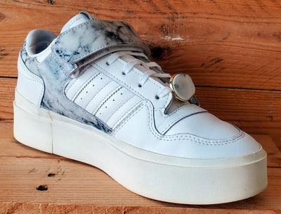 Adidas Forum Bonega Low Leather Trainers UK7.5/US9/EU41 GY1541 White/Marbled