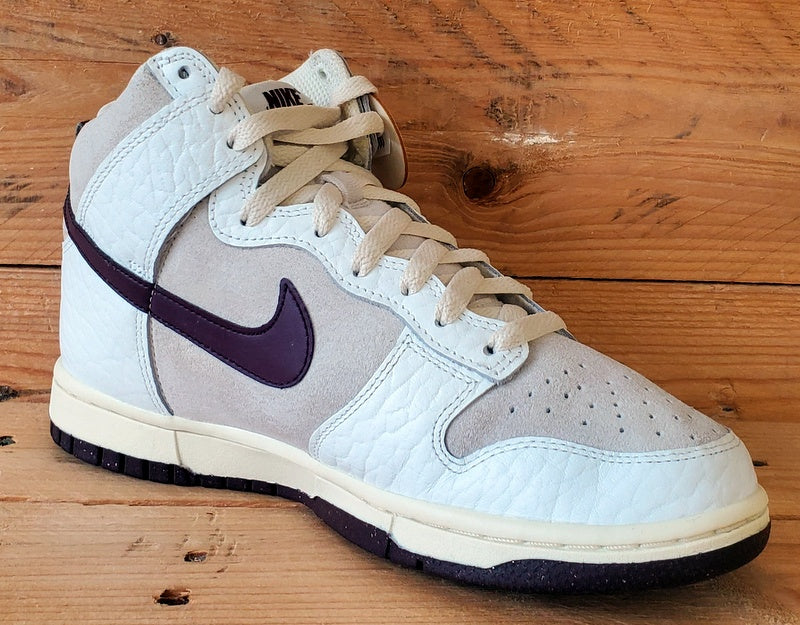 Nike Dunk Mid Suede/Leather Trainers UK4.5/US7/EU38 FB8482-100 Light Orewood