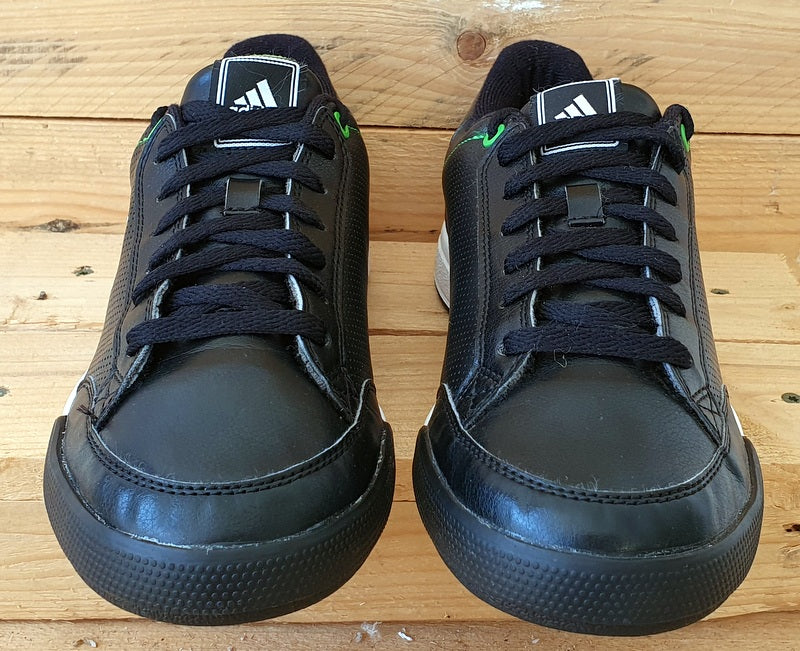 Adidas Oracle Logo IV Leather Trainers UK8/US8.5/EU42 U43827 Black/White/Green