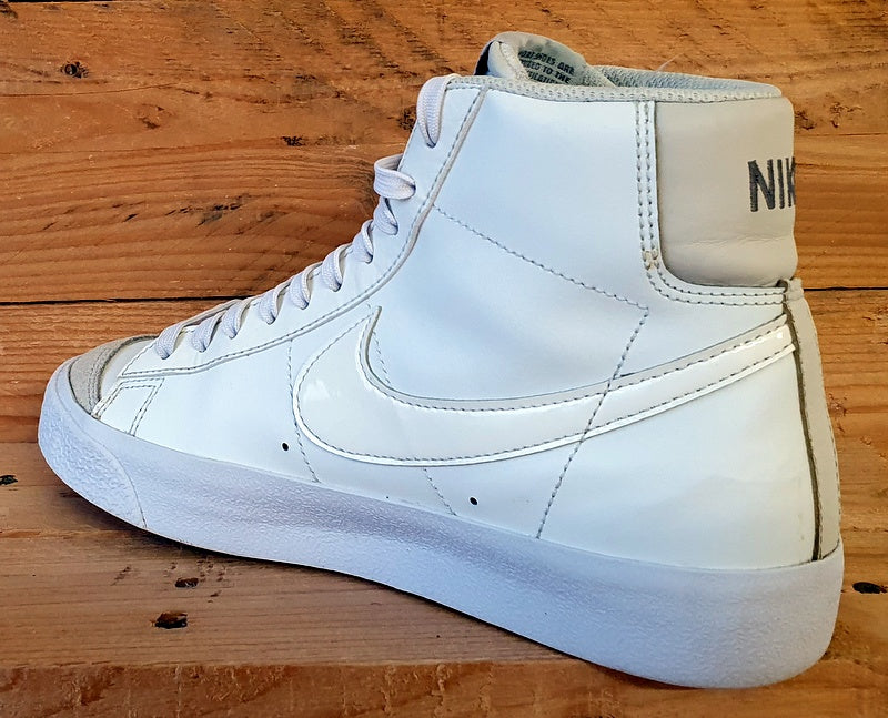 Nike Blazer Mid 77 GS Leather Trainers UK5.5/US6Y/EU38.5 DA4086-104 White Light