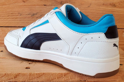 Puma Rebound Joy Low Leather Trainers UK8/US9/EU42 380747-07 White/Blue/Black