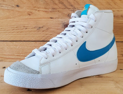 Nike Blazer 77 Mid Leather Trainers UK5/US5.5Y/EU38 DA4086-107 White/Blue