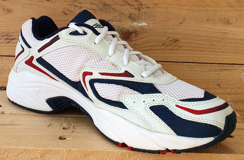 Umbro Asterix Low Textile Trainers UK9/US10/EU43 8121JB-123 White/Navy/Red