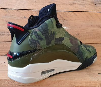 Nike Air Jordan Dub Zero Mid Trainers UK9/US10/EU44 311046-200 Olive Camo