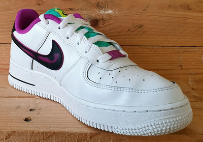 Nike Air Force 1 Low 07' LV8 Trainers UK6/US7Y/E40 DX3933-100 White Vivid Purple