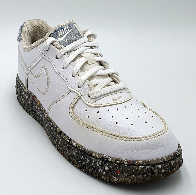 Nike Air Force 1 Recycled Trainers DB4597-100 White/Multi/Grey UK2/US2.5Y/EU34