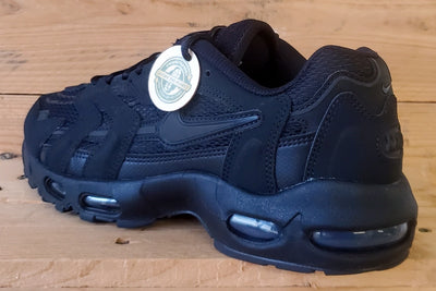 Nike Air Max 96 II Low Suede Trainers UK8.5/US9.5/EU43 DJ0328-001 Triple Black