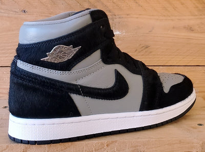 Nike Air Jordan 1 Twist Mid Leather Trainers UK4.5/US7/E38 DZ2523-001 Grey/Black
