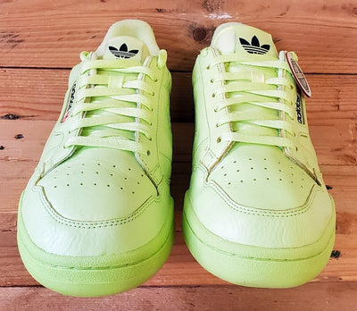 Adidas Continental 80 Leather Trainers UK9.5/US10/EU44 B41675 Semi Frozen Yellow