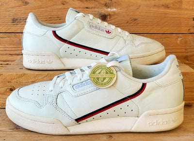 Adidas Continental 80 Low Leather Trainers UK7/US7.5/EU40.5 B41680 Rascal White