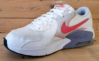 Nike Air Max Excee Low Textile Trainers UK4/US4.5Y/EU36.5 CD6894-119 White/Red