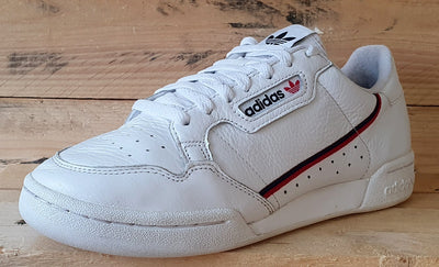 Adidas Contintental 80 Low Leather Trainers UK7/US7.5/EU40.5 G27706 White/Red