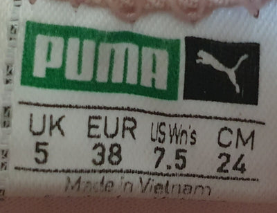Puma Blaze Of Glory Low Suede Trainers UK5/US7.5/EU38 360412 04 Pink/White