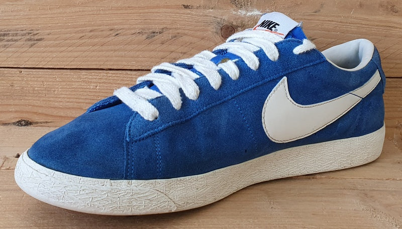 Nike Blazer Low Premium PRM Suede Trainers UK10/US11/EU45 538402-403 Prize Blue