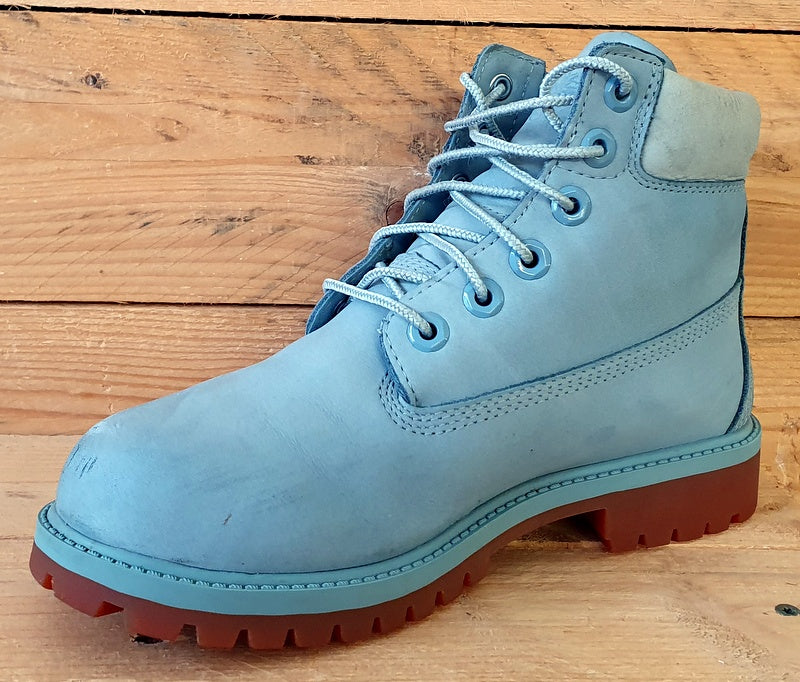 Timberland Premium High Suede Boots UK4/US4.5/EU37 A1KQ4 Stone Blue