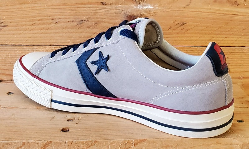 Converse All Star Low Suede Trainers UK8/US8/EU41.5 118771 Grey/Navy/White