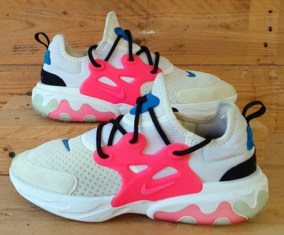 Nike React Presto GS Low Trainers UK5.5/US6Y/EU38.5 BQ4002-101 White Hyper Pink