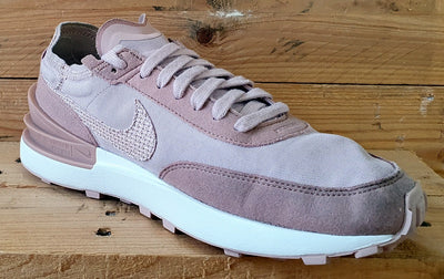 Nike Waffle One Low Textile/Suede Trainers UK6/US8.5/EU40 DM7604-600 Pink Oxford