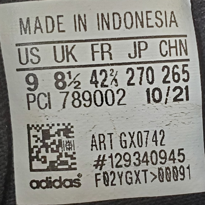 Adidas Top Ten Mid Leather Trainers UK8.5/US9/EU42.5 GX0742 Black/White
