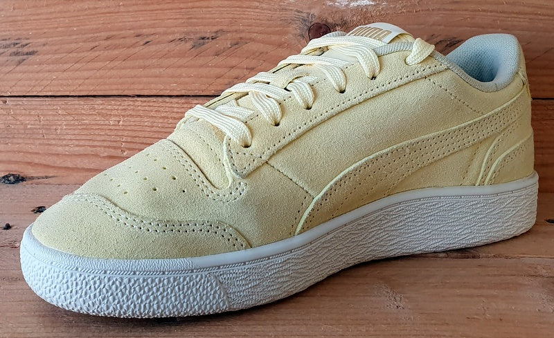 Puma Ralph Sampson Low Suede Trainers UK5/US6/EU38 380231-01 Yellow/White