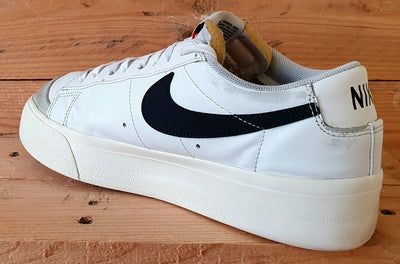 Nike Blazer Platform Low Leather Trainers UK6.5/US9/E40.5 DJ0292-101 White/Black