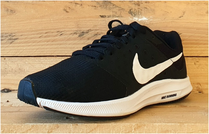 Nike Downshifter 7 Low Textile Trainers UK4/US6.5/EU37.5 852466-010 Black/White