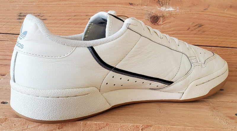 Adidas Continental 80 Low Leather Trainers UK11/US11.5/EU46 EG3877 Off White